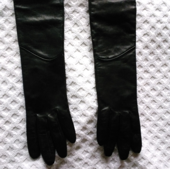 Tory Burch Long Leather Gloves (Rare) - Picture 8 of 10